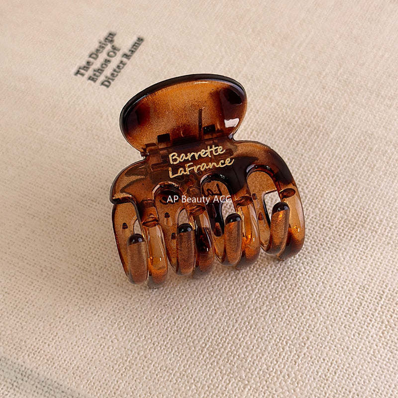 E관 - 골드 레터링 투명 사각형 집게핀 [27491] 25.09-4