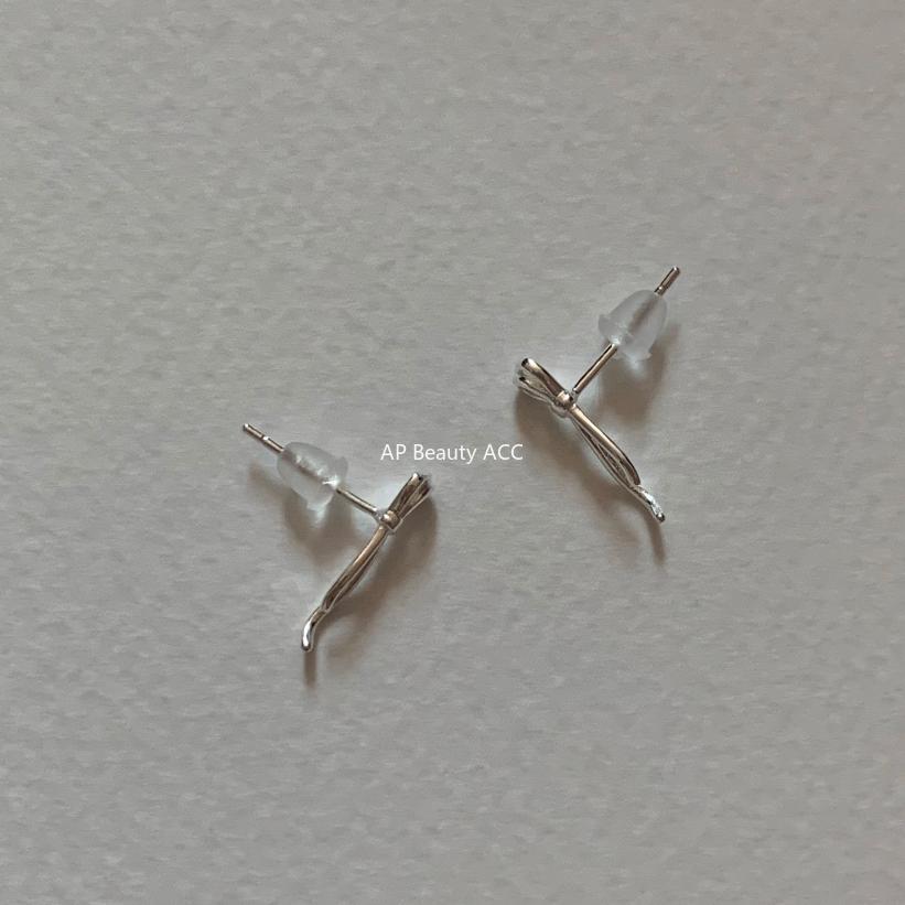 F관 - 925 실버 리본 귀걸이 [C1368] 24.11-2