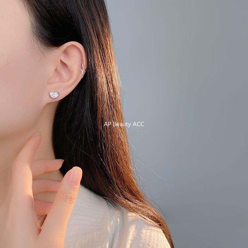 B관 - 999 실버 하트 귀걸이 [YC9133E] 24.03-3