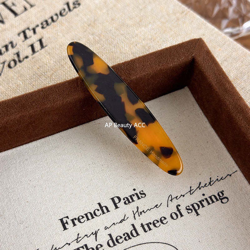 E관 - 아세테이트 타원형 헤어핀 [24170] 25.09-4