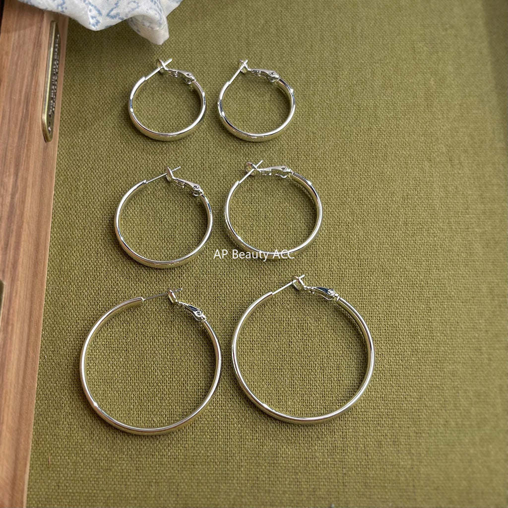 C관 - 무광 14K 도금 미니멀 링 귀걸이 [5731-5736] 25.03-3