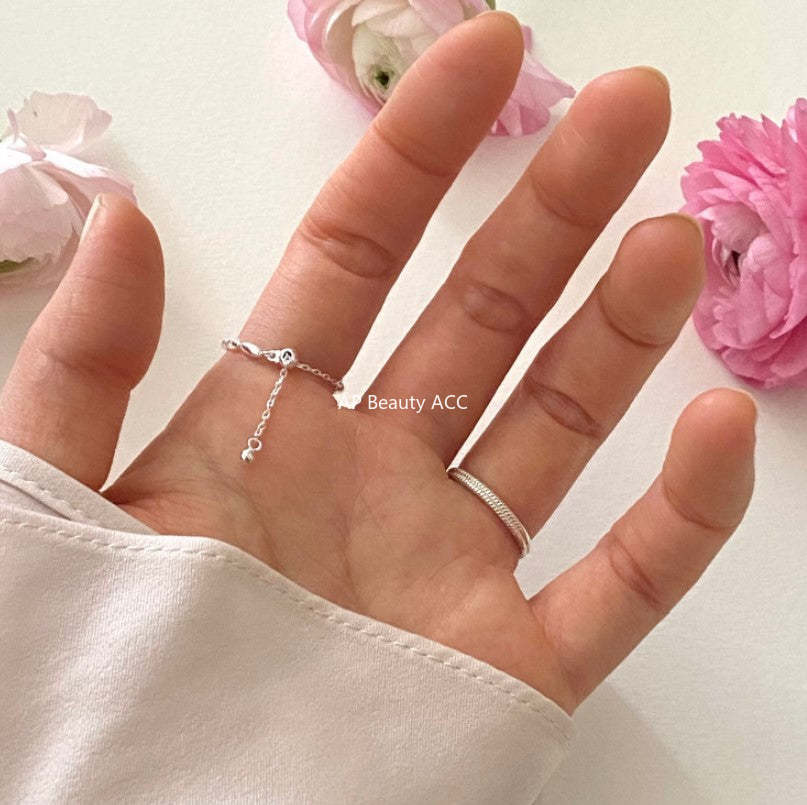 F관 - 925 실버 올리브 비즈 반지 [J1621] 25.12-1