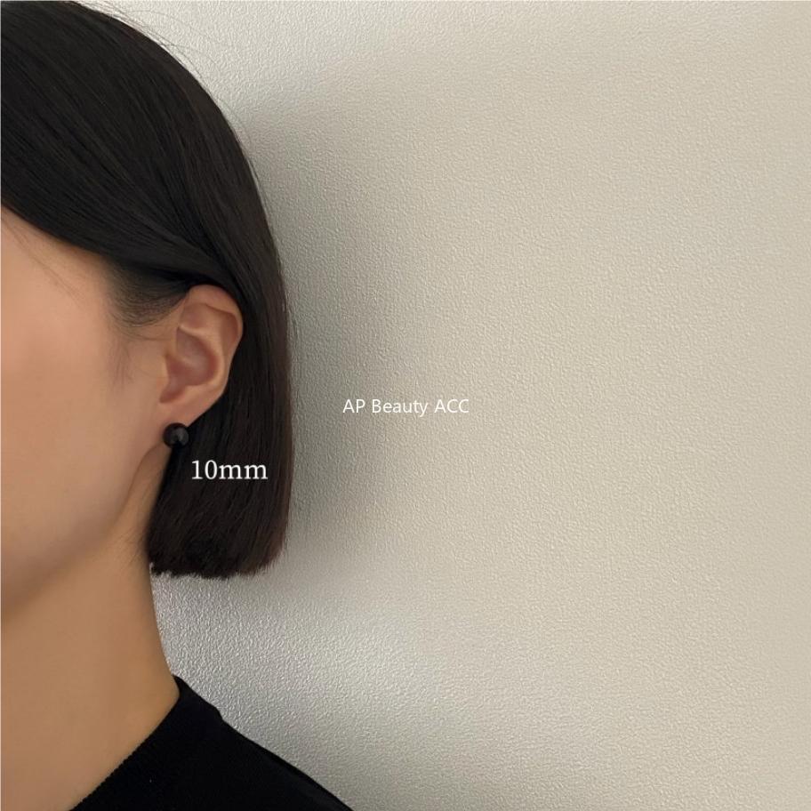 F관 - 925 실버 마노 귀걸이 [C1111] 24.05-3
