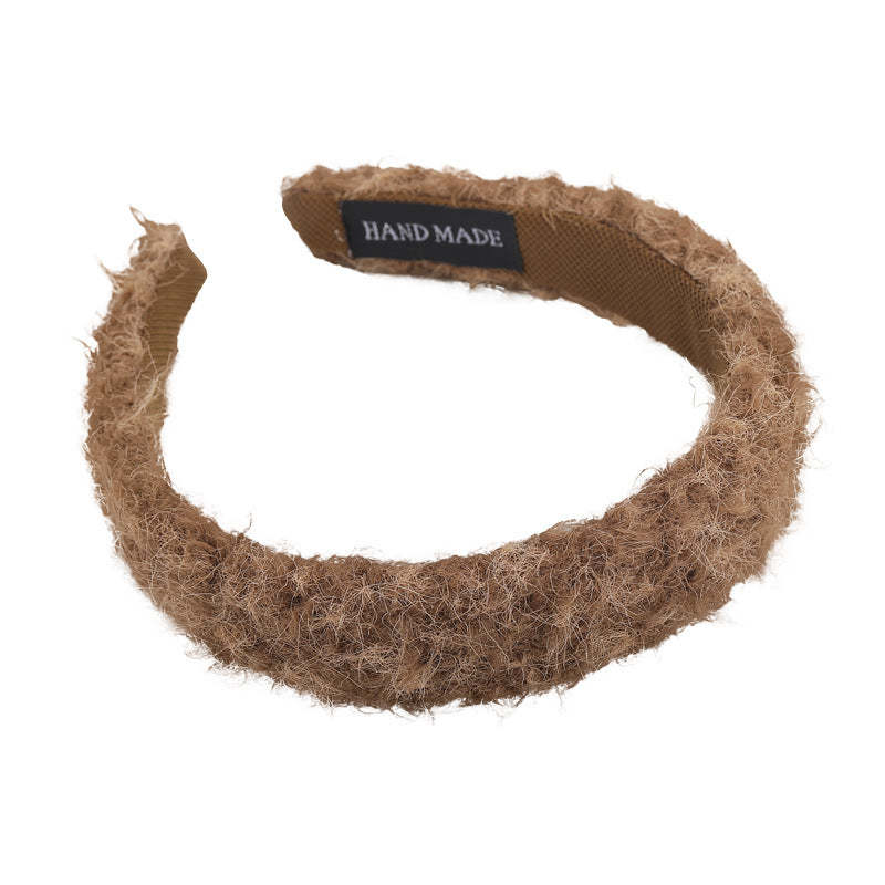 E관 - 가을 겨울 컬러 퍼 양털 머리띠 [26149] 25.12-1