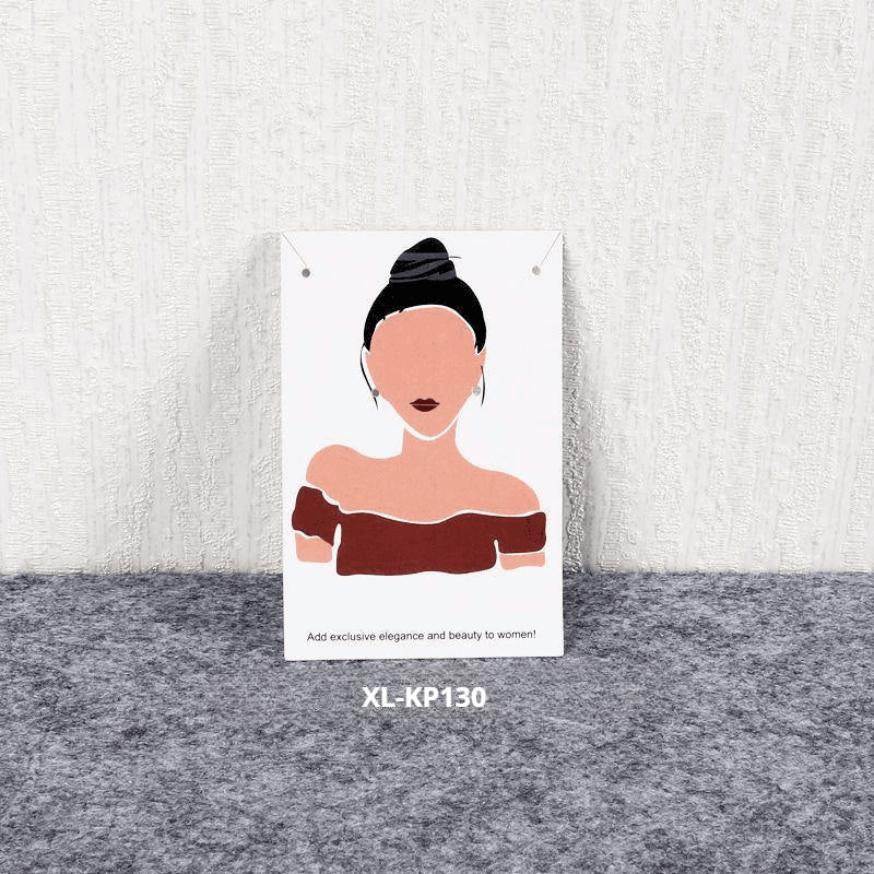 액세서리 부자재 - [6x9cm] 목걸이 귀걸이 포장지 200장 얼굴 그림 두꺼운 코팅지 OPP 별도구매 [GF03]