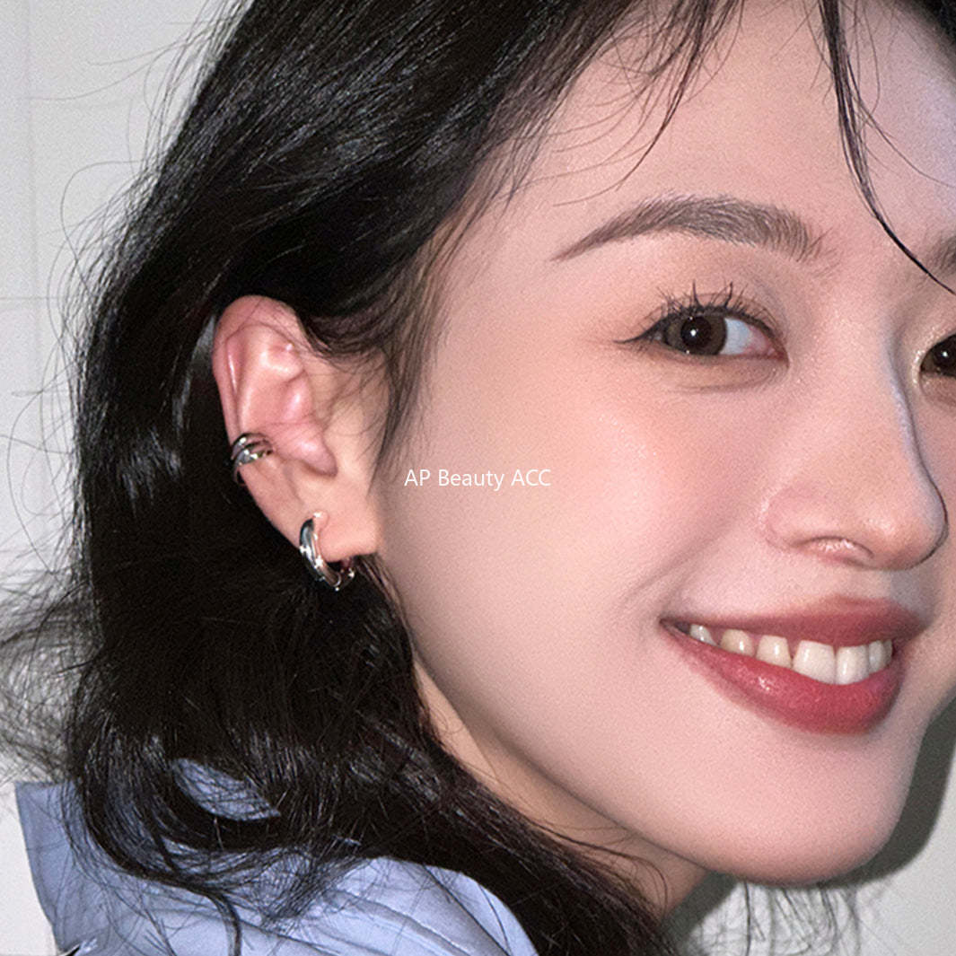 A관 - 925 은침 큐빅 별 개성 귀걸이 [EH-3616] 25.05-5