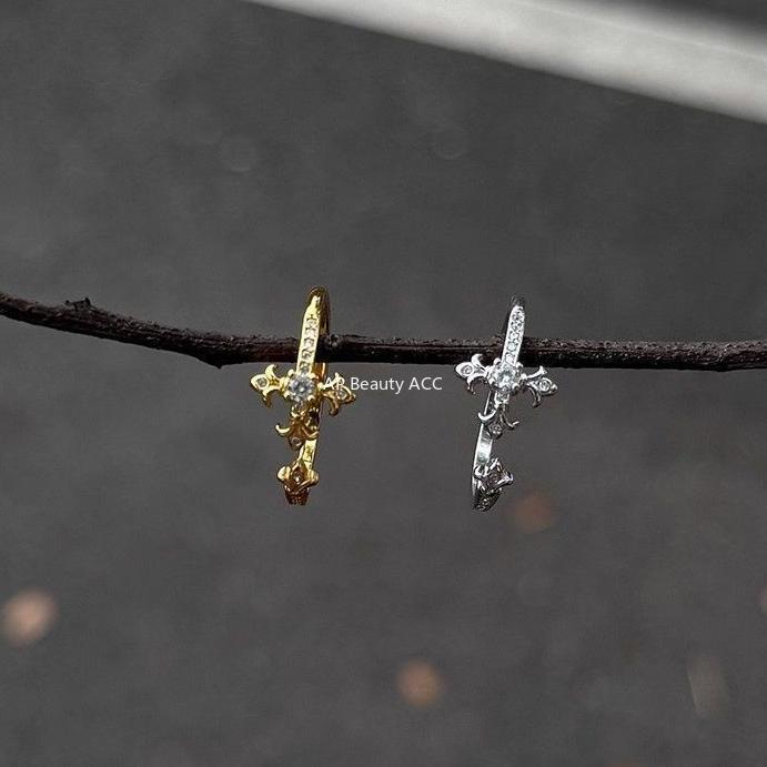 G관 - 아이리스 플라워 큐빅 오픈형 반지 [J2675] 25.11-4