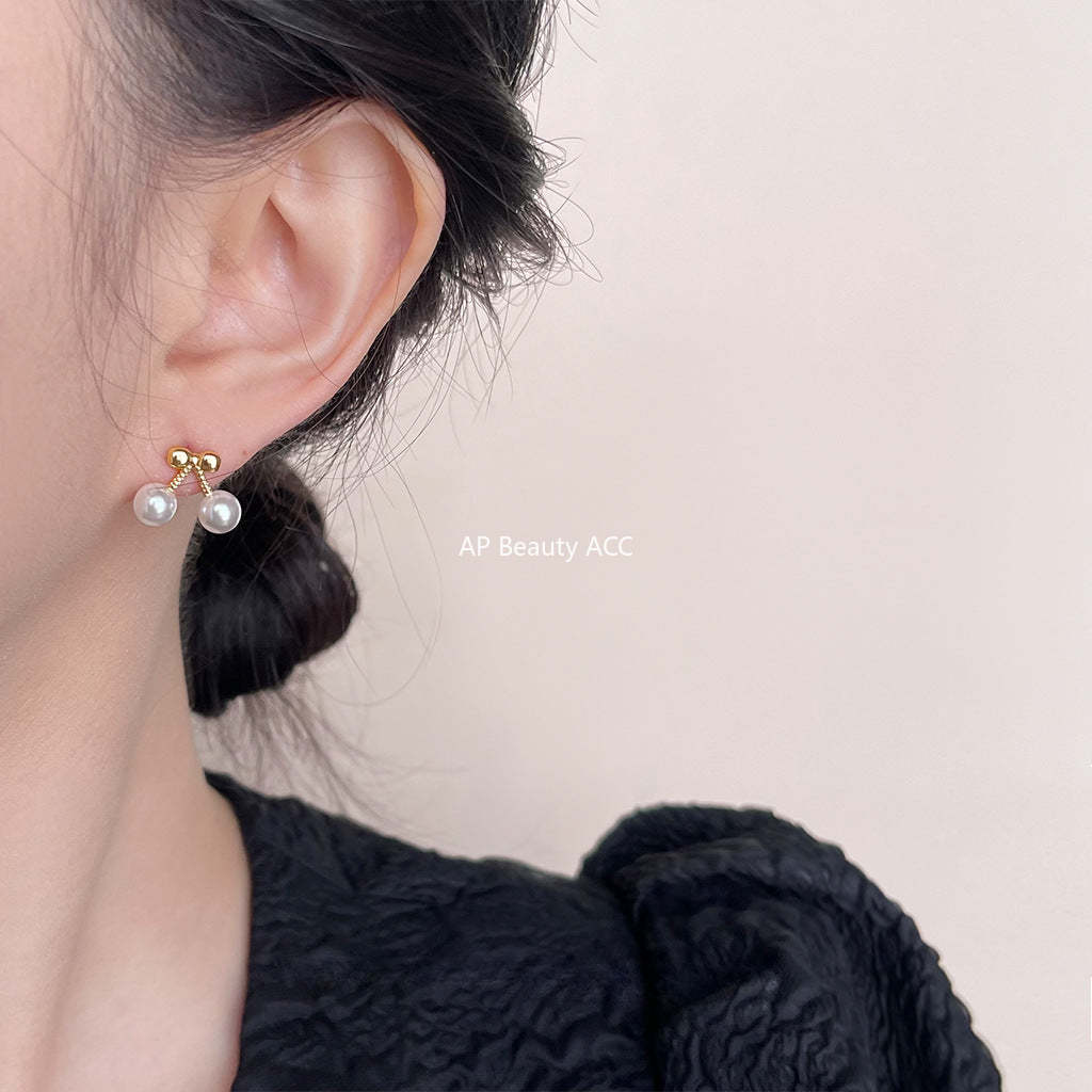 C관 - 14K 도금 체리 모양 상큼한 심플 귀걸이 [4433] 24.07-1