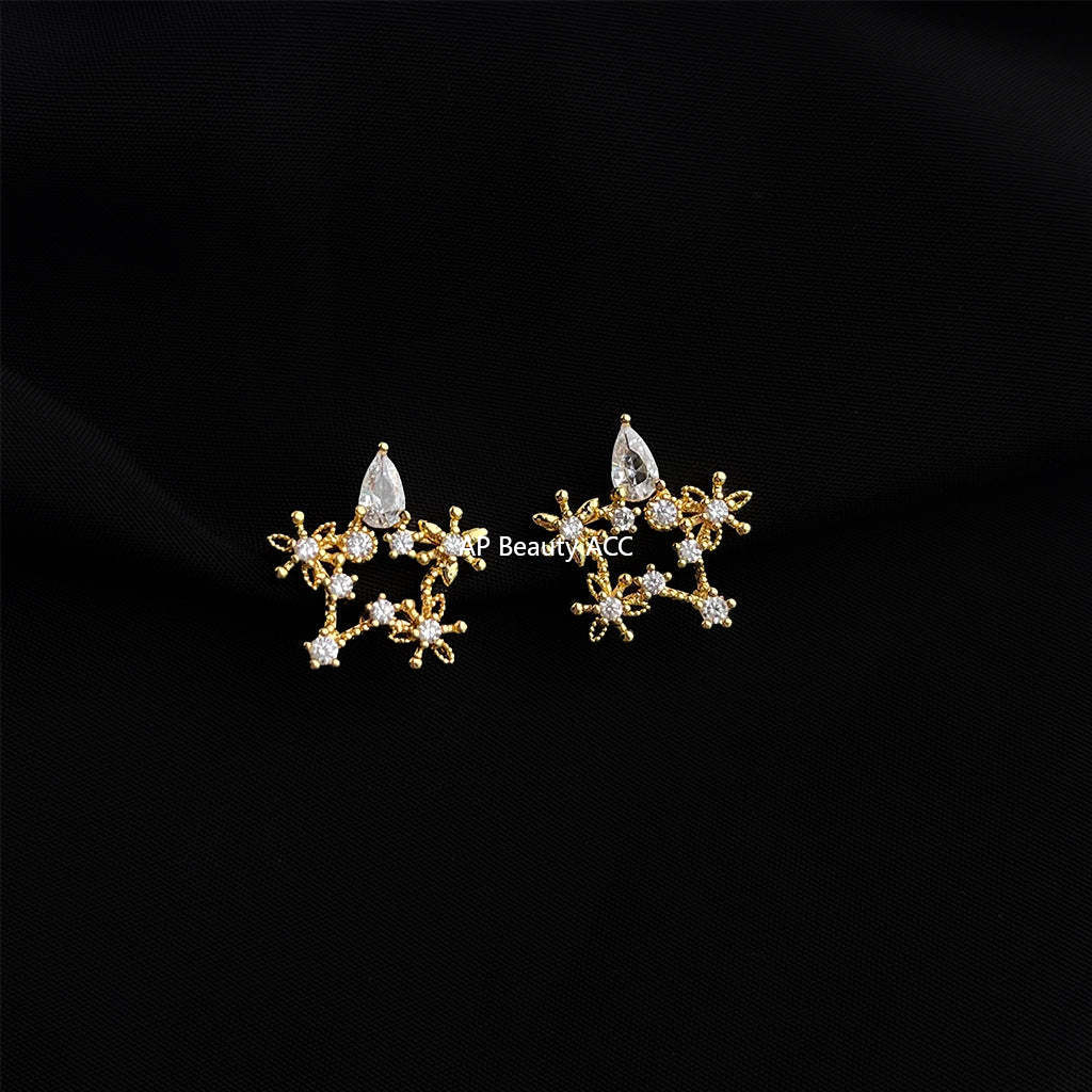 C관 - 18K 도금 컬러풀 이어커프 귀걸이 [EJ0303C] 25.03-3