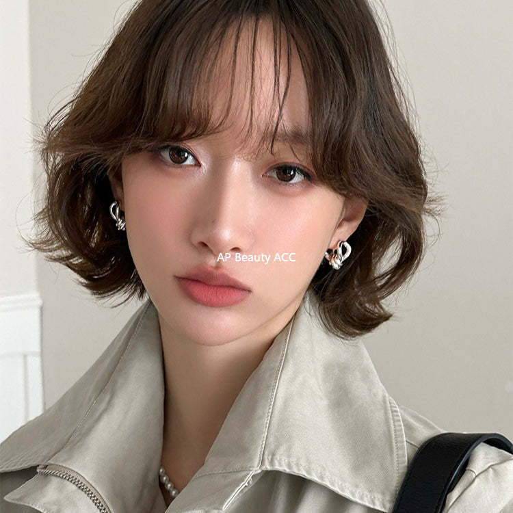 A관 - 트위스트 매듭 디자인 스터드 귀걸이 [EH-4325] 25.12-3