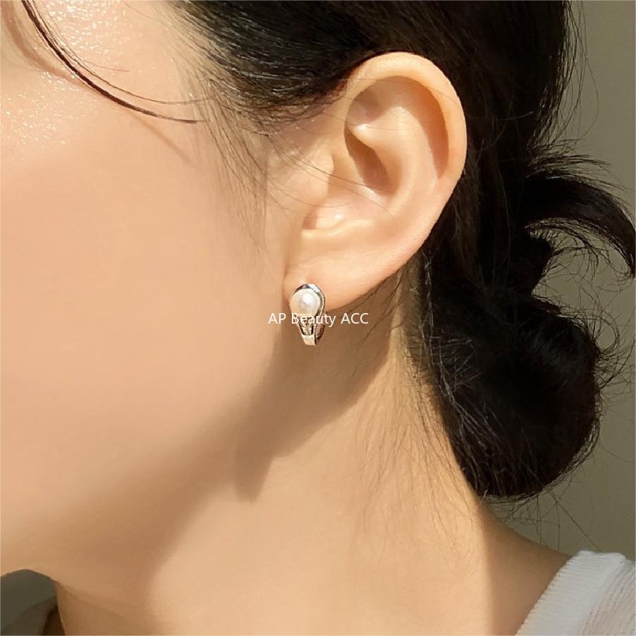 F관 - 925 실버 진주 링 귀걸이 [C1205] 25.12-2