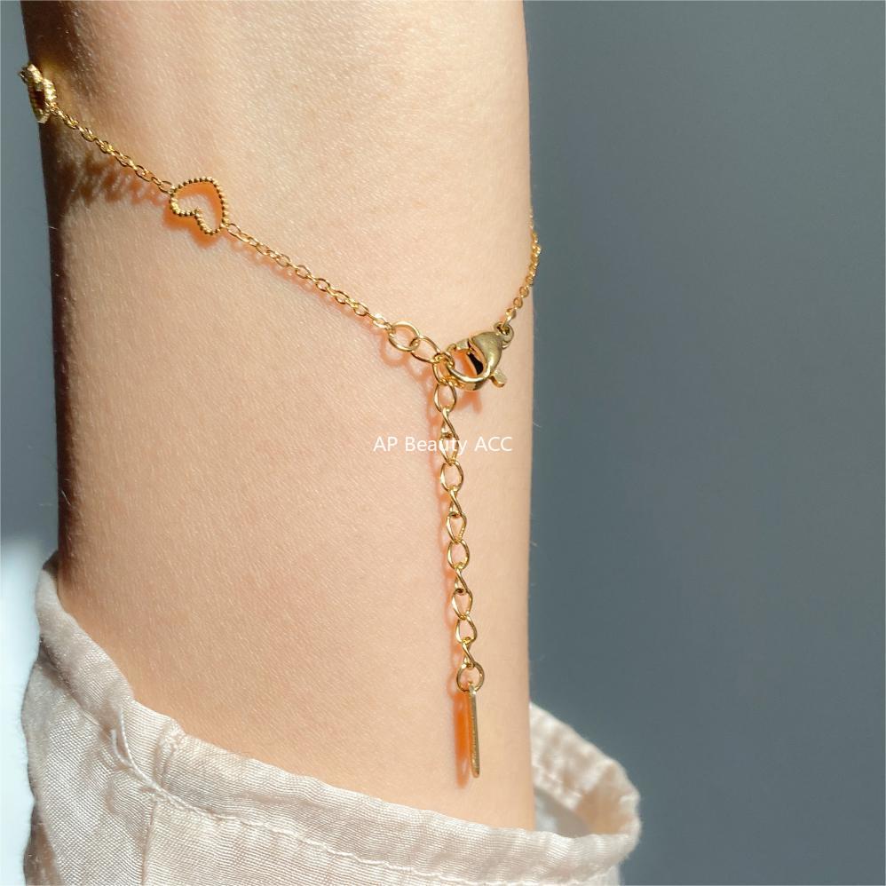 F관 - 925 실버 하트 펜던트 팔찌 [A358] 25.12-2