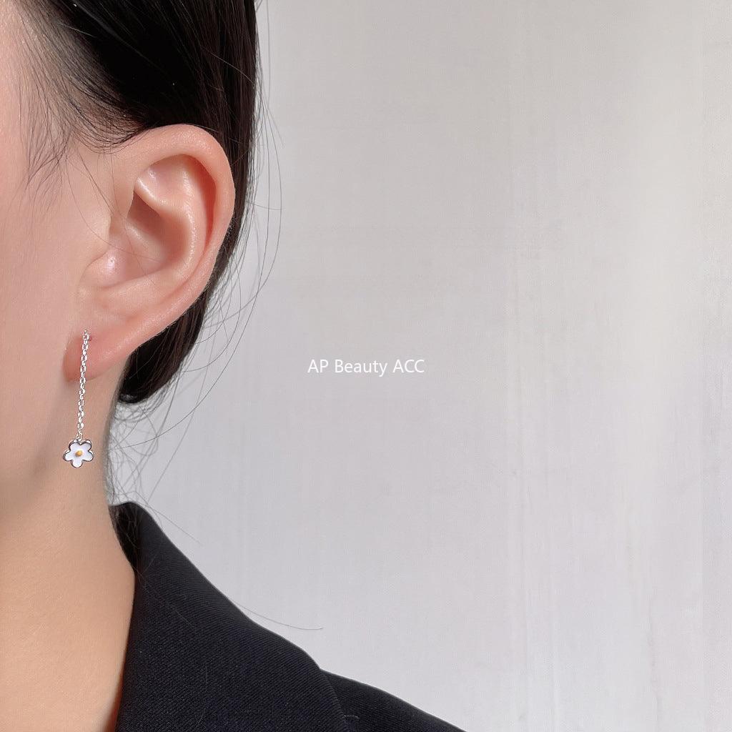 C관 - 투웨이 플라워 디자인 롱 체인 산뜻한 귀걸이 [A918] 24.03-2