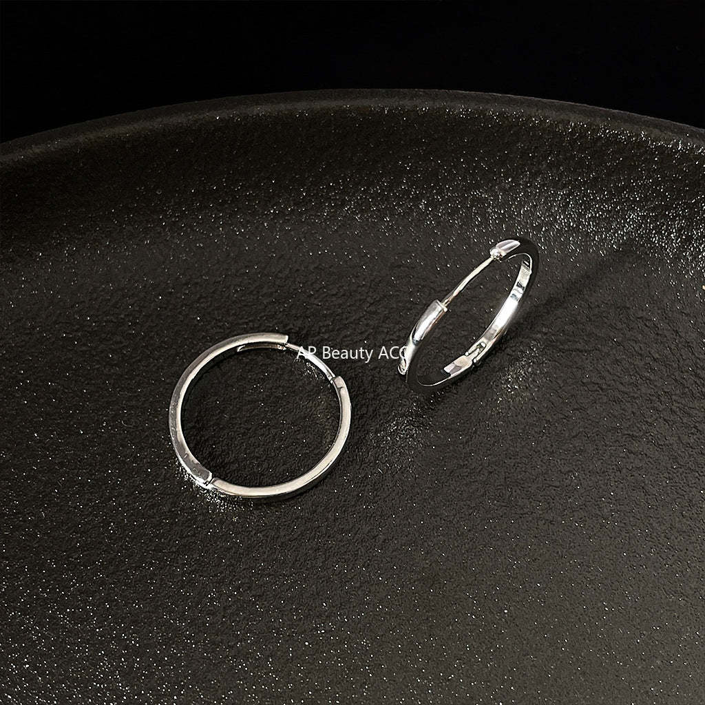 C관 - 간결한 금속 링 귀걸이 유러피언 귀걸이 [C-91] 24.04-2