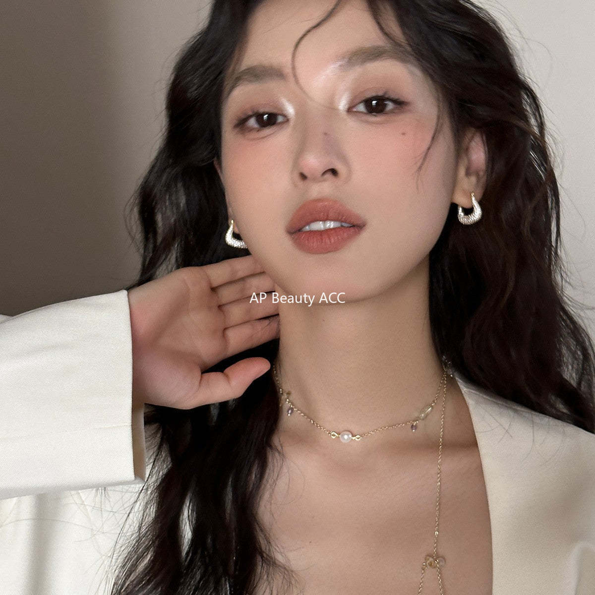 A관 - 925 은침 주머니 디자인 큐빅 후프 귀걸이 [EH-4072] 25.09-4