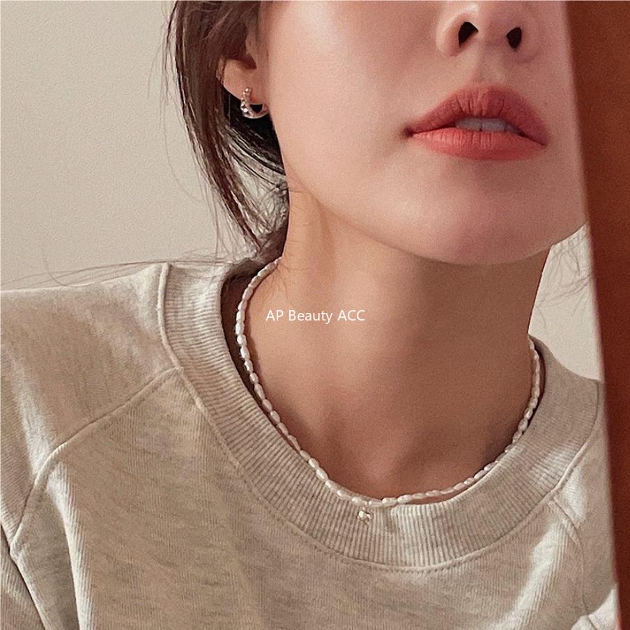 F관 - 925 실버 꼬임 디자인 링 귀걸이 [C1061] 25.09-4