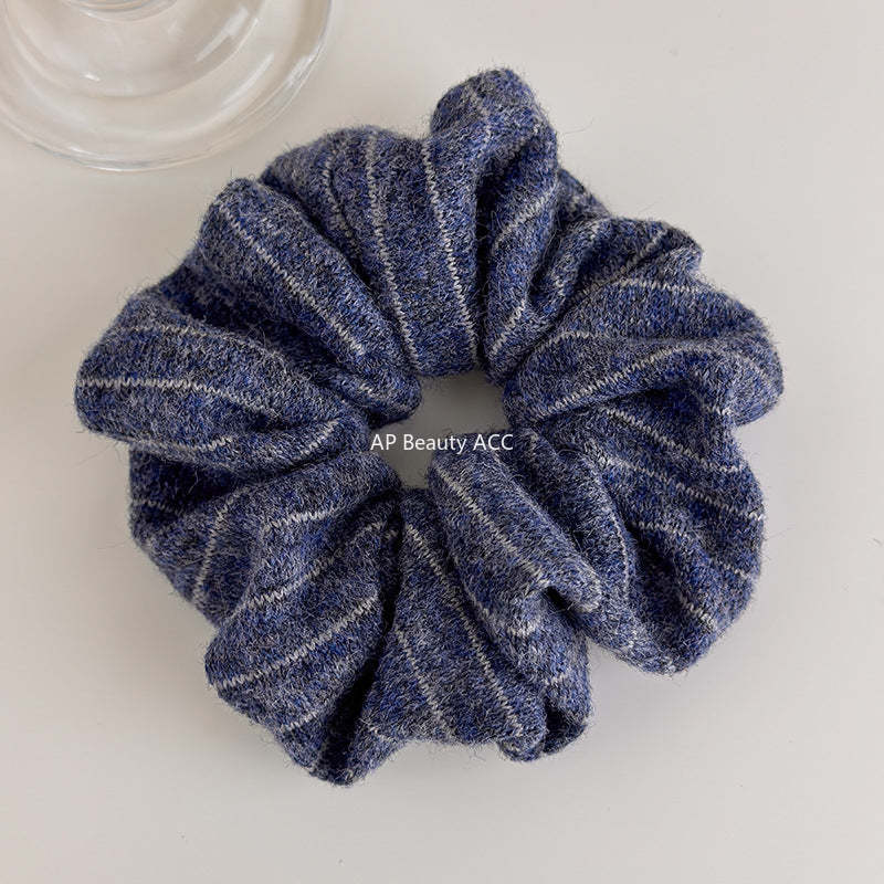 E관 - 사선 스트라이프 니트 울 머리띠 곱창 헤어밴드 [27523] 25.09-4