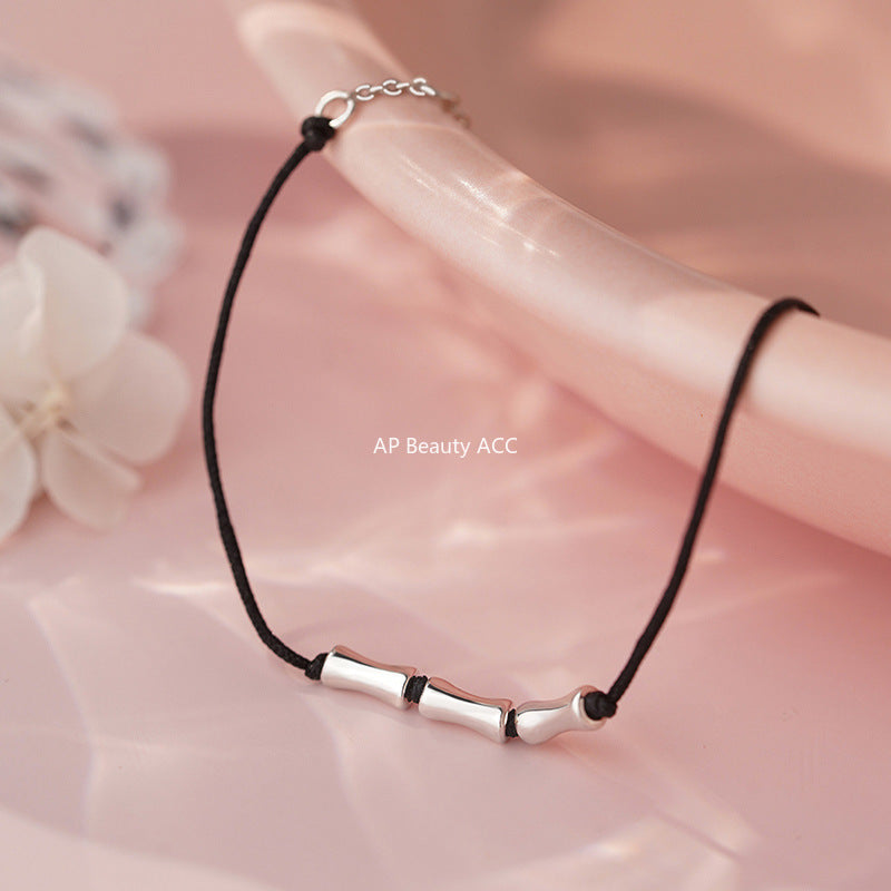 B관 - 999 실버 대나무 마디 디자인 커플 팔찌 [YC4481SL_1] 25.10-3