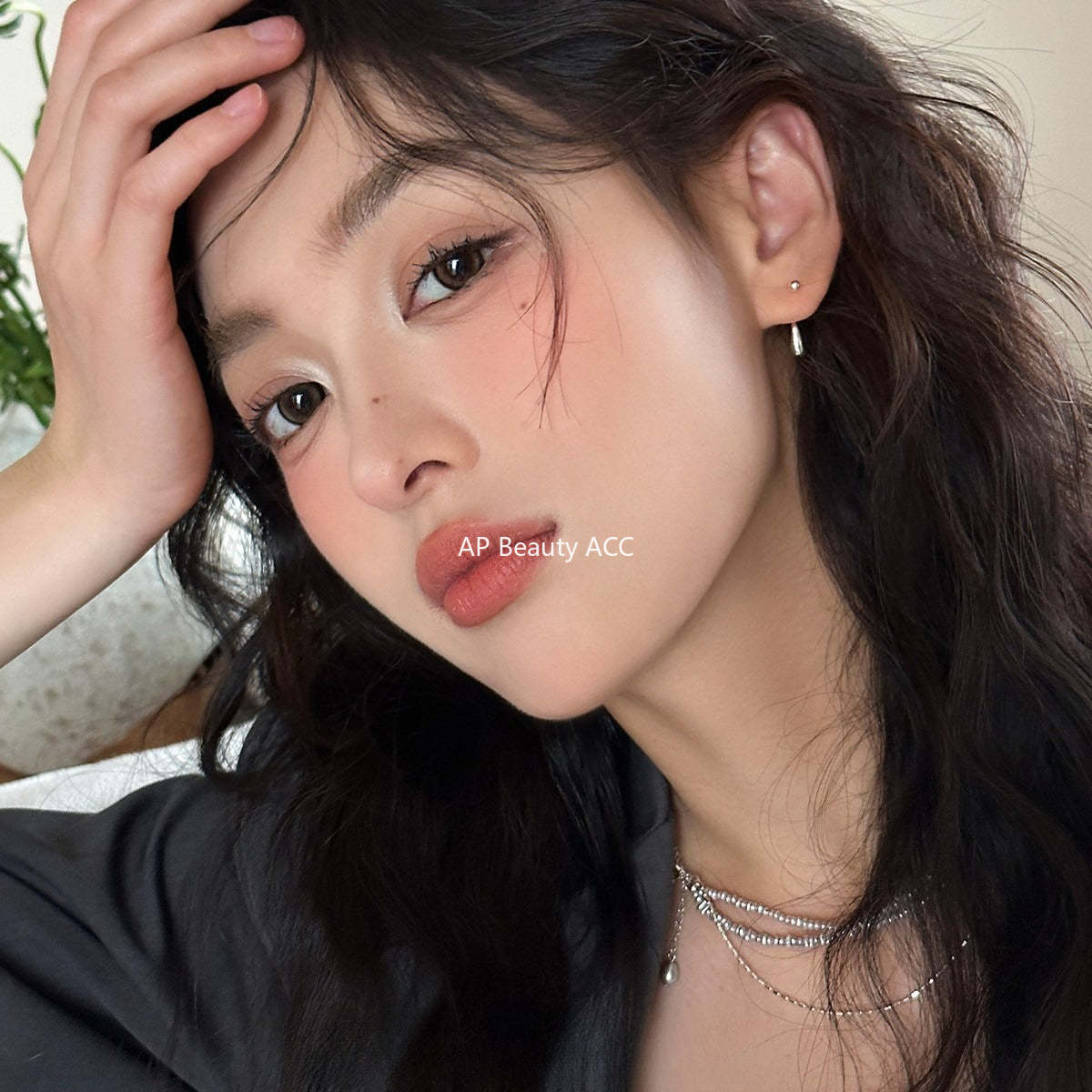 A관 - 999 실버 물방울 디자인 피어싱 귀걸이 [EH-3953] 25.10-4