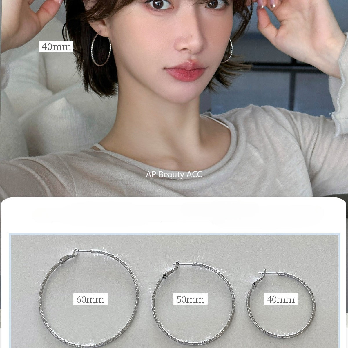 A관 - 925 은침 빈티지 링 귀걸이 [EH-4176] 25.10-3