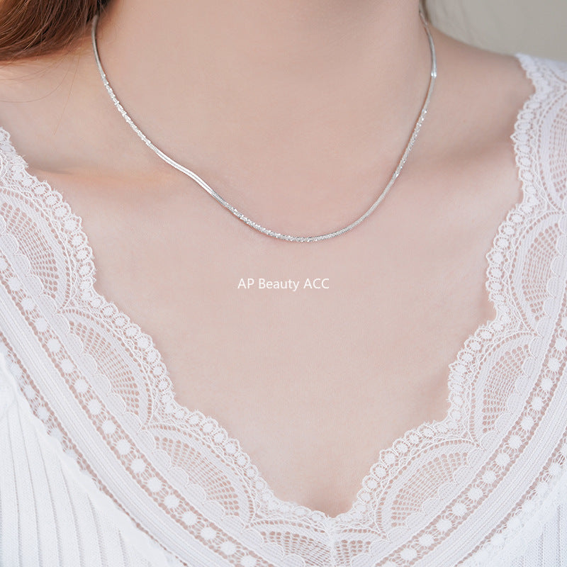 B관 - 925 실버 물결빛 목걸이 [YC0671N_1] 25.10-2