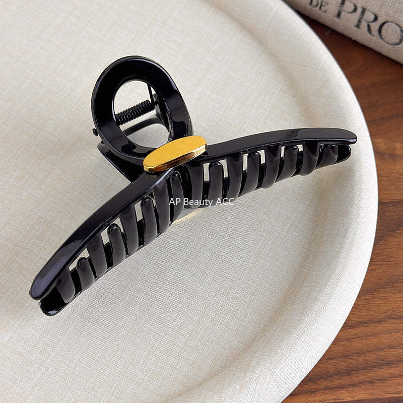 E관 - 골드 포인트 대형 교차형 집게핀 [27598] 25.10-4