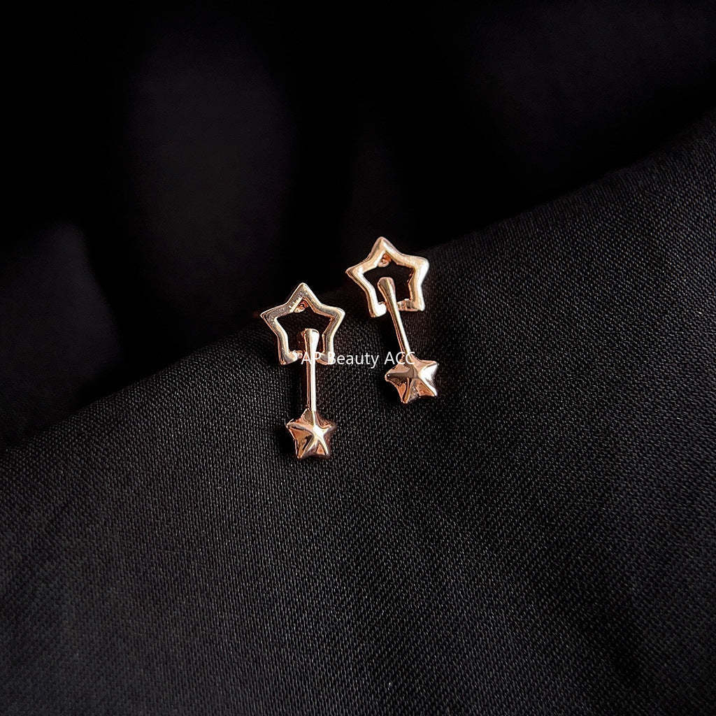 C관 - 미니 로즈 골드 유성 귀걸이 귀여운 귀걸이 [3866] 24.04-3