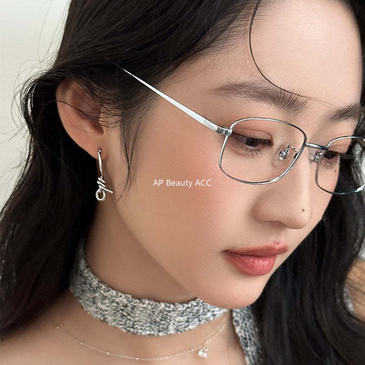 A관 - 링형 매듭 디자인 925 은침 귀걸이 [EH-4395] 25.12-2