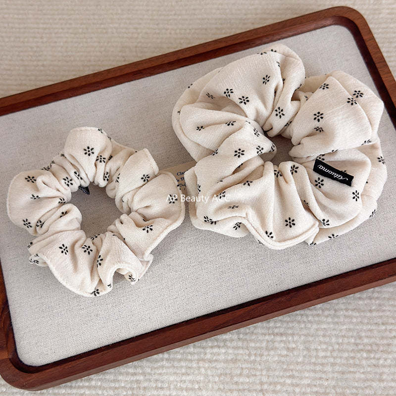 E관 - 코듀로이 미니 꽃무늬 프린팅 곱창 헤어밴드 [27806] 25.12-3