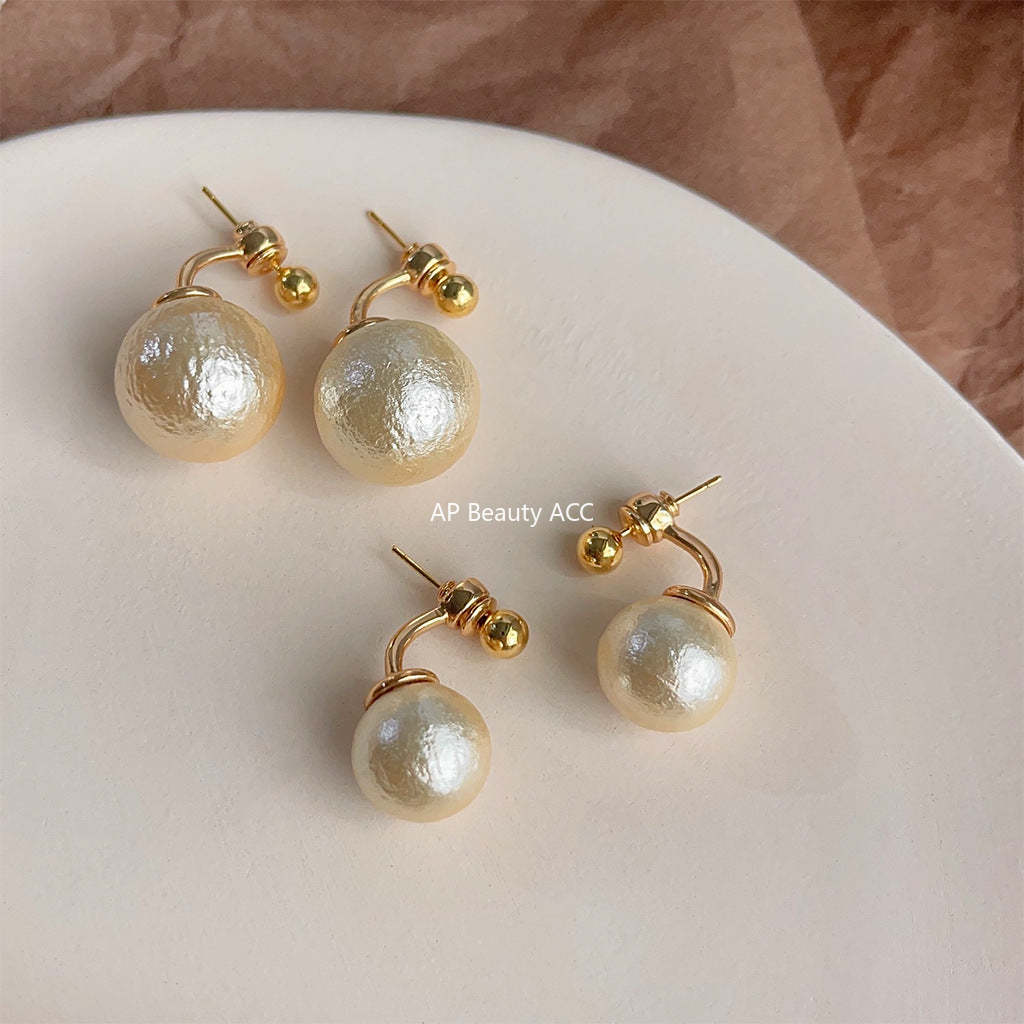 C관 - 진 코튼펄 고급스러운 14K 도금 두 가지 스타일 귀걸이 [3888-3889] 24.06-4