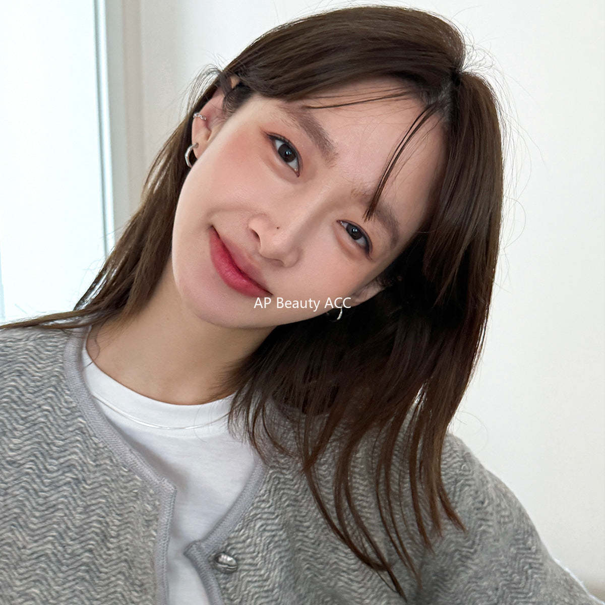 A관 - 925 은침 비정형 베이직 링형 귀걸이 [EH-1754] 24.12-4
