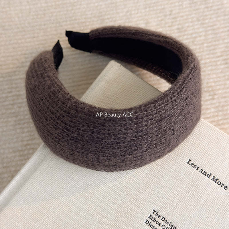 E관 - 니트 소재 볼륨 와이드 머리띠 [27794] 25.12-3