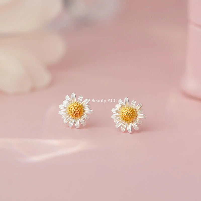 B관 - 999 실버 데이지 플라워 귀걸이 팔찌 목걸이 [YC0371N_2 YC4657SL_1 YC6406E_1] 25.09-3