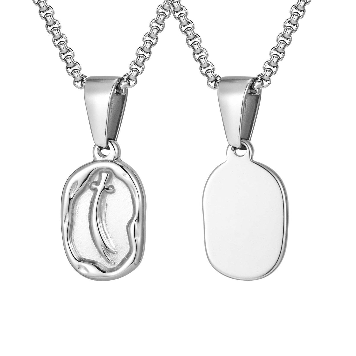 G관 - 스테인리스 스틸 검 펜던트 체인 목걸이 [PN-2254] 25.10-5