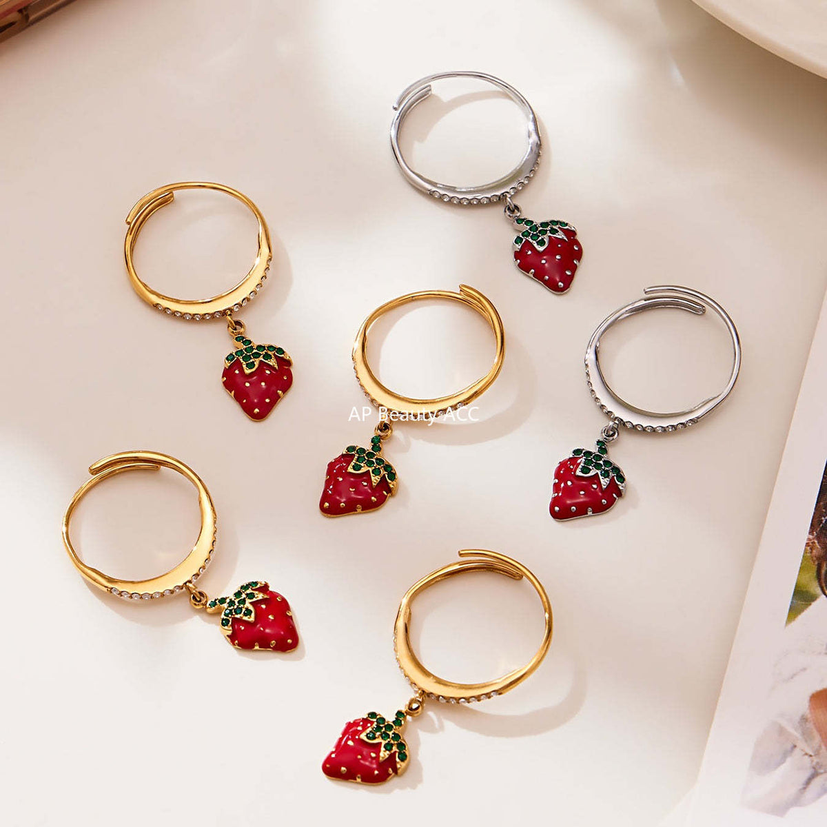 D관 - 스테인리스 스틸 큐빅 과일 열기구 지구본 펜던트 목걸이 팔찌 반지 [TXP422] 25.10-4