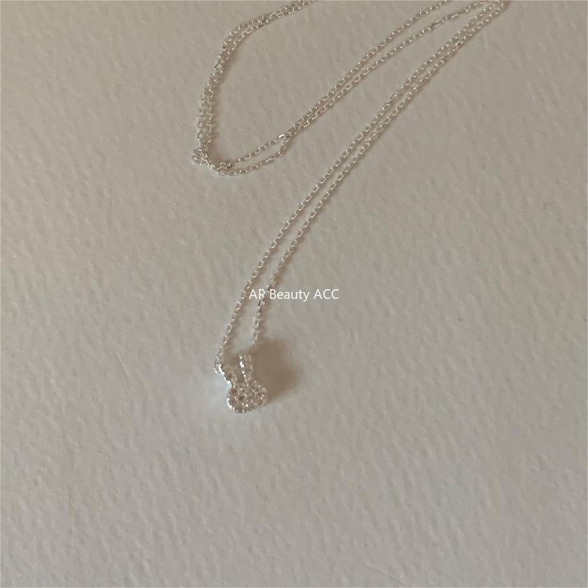 F관 - 925 실버 토끼 큐빅 목걸이 [B1265] 24.04-2