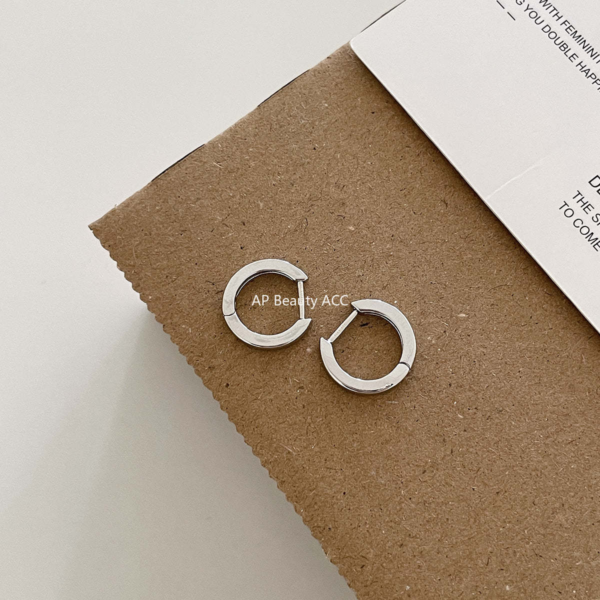 A관 - 925 은침 미니멀 심플 링 스트레이트 침 귀걸이 [EH-4169] 25.12-1