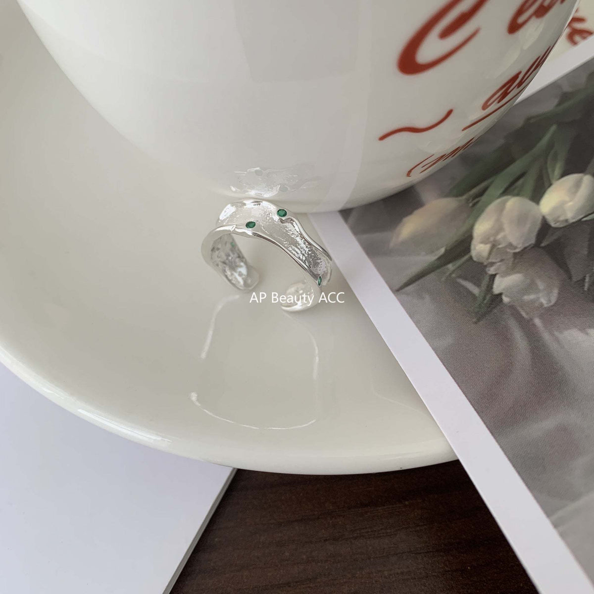 F관 - 925 실버 비정형 디자인 반지 [J1496] 25.12-3