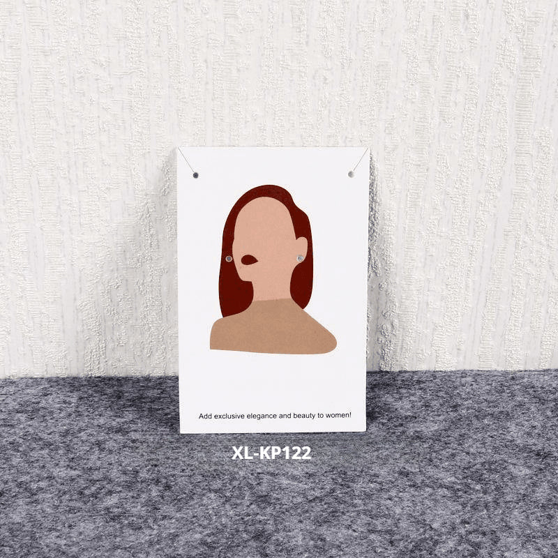 액세서리 부자재 - [6x9cm] 목걸이 귀걸이 포장지 200장 얼굴 그림 두꺼운 코팅지 OPP 별도구매 [GF03]