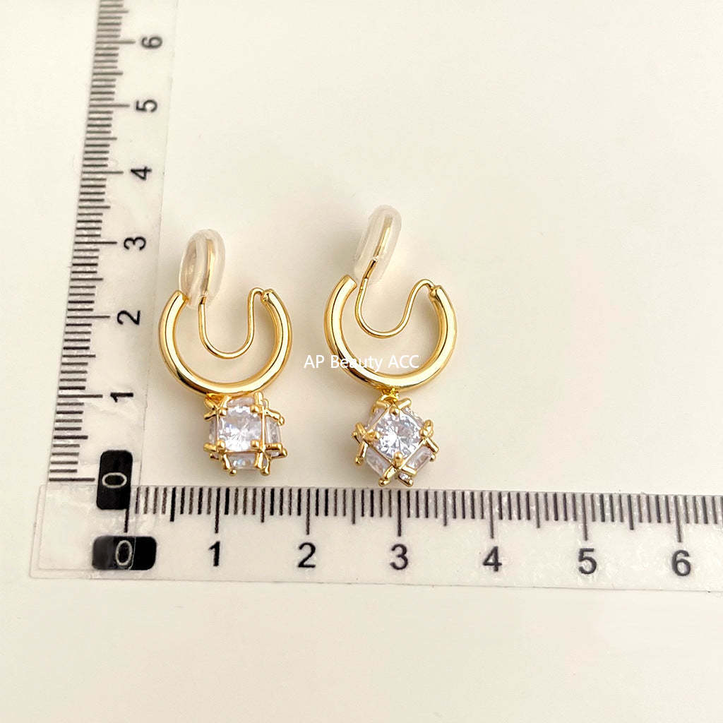 C관 - 18K 도금 컬러풀 이어커프 귀걸이 [EJ0303C] 25.03-3