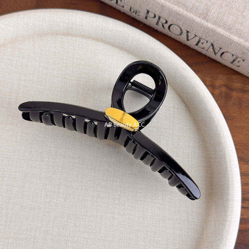 E관 - 골드 포인트 대형 교차형 집게핀 [27598] 25.10-4