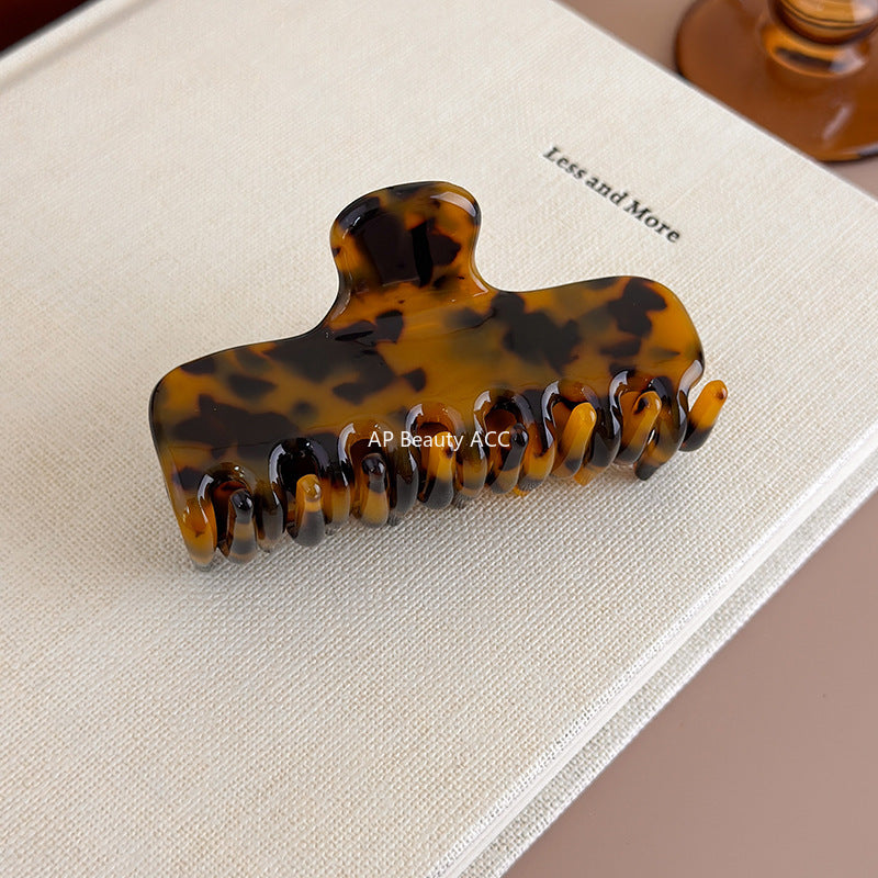 E관 - 컬러 아세테이트 올림머리 대형 집게핀 [27550] 25.10-1