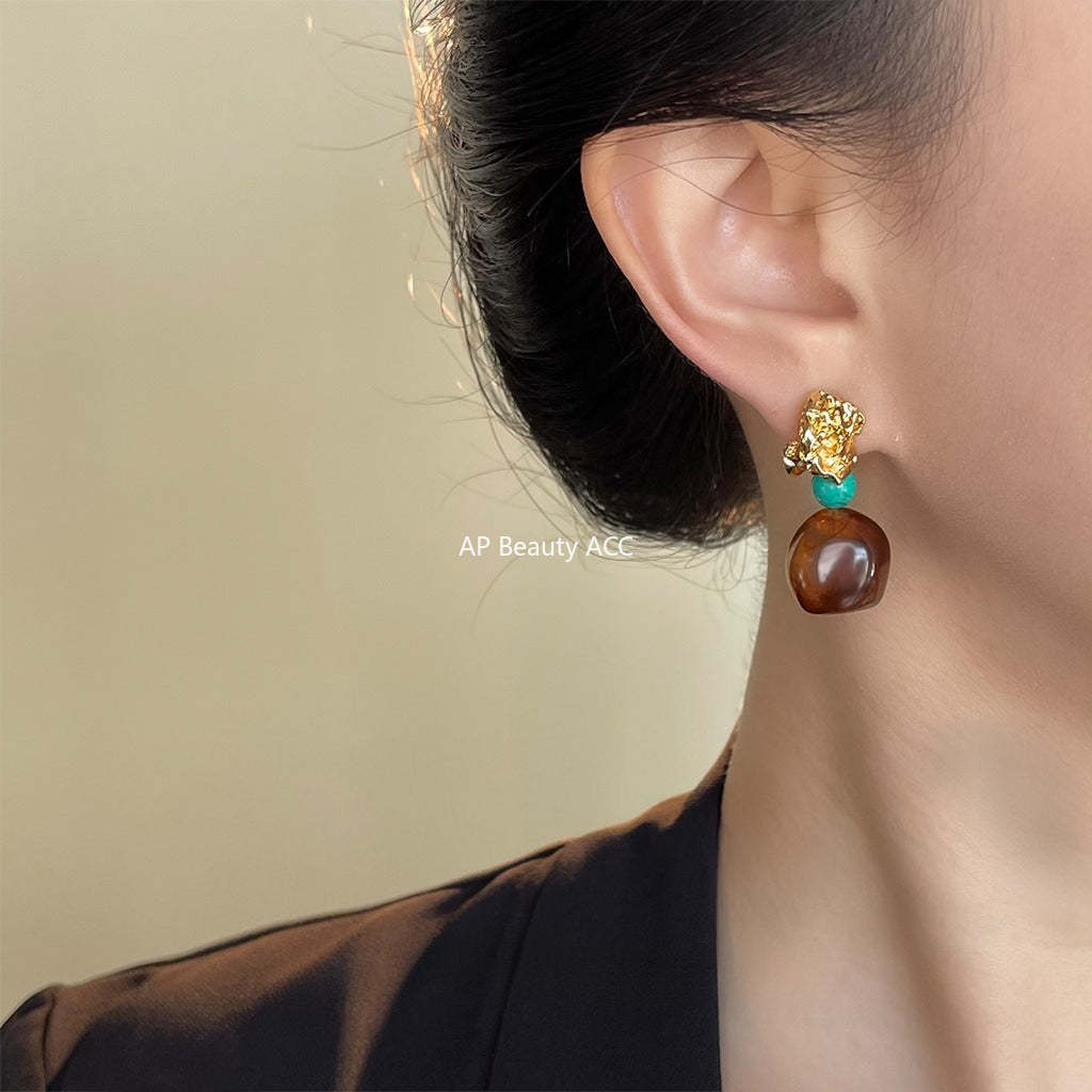 C관 - 핸드메이드 925 은침 그라데이션 컬러 귀걸이 [6837] 25.09-4