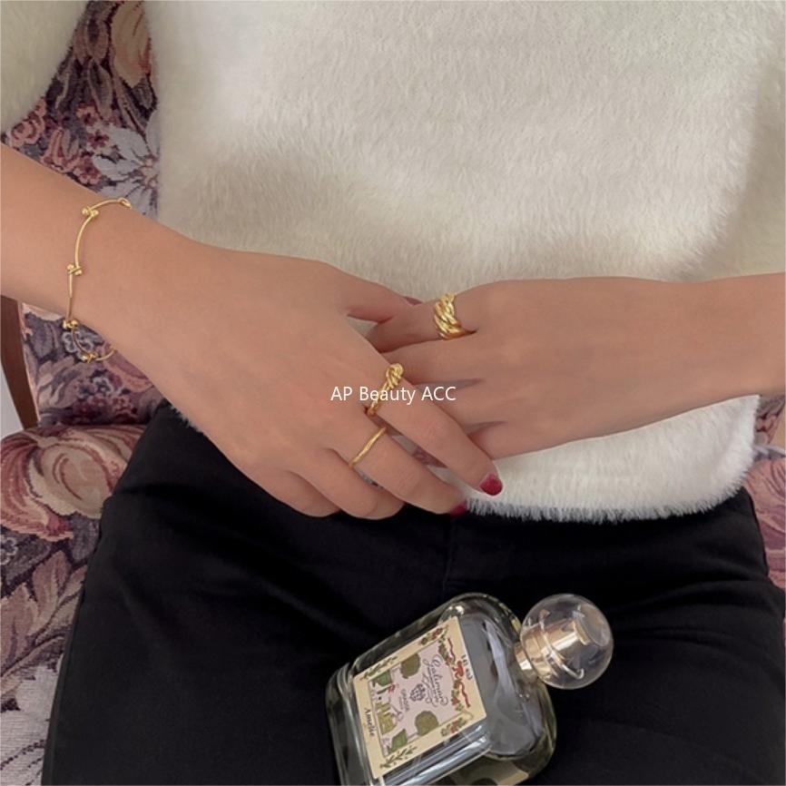 F관 - 925 실버 트위스트 오픈형 반지 [J1915] 25.10-5