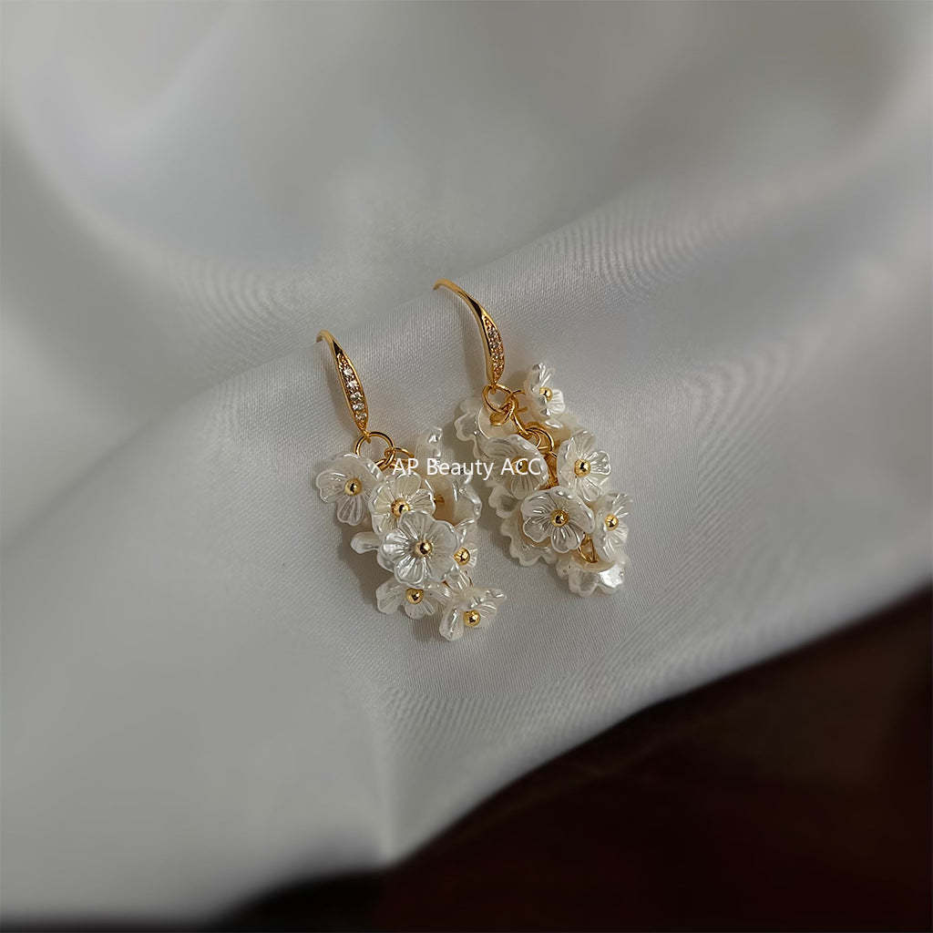 C관 - 미니 큐빅 꽃 모양 상큼한 여름 귀걸이 [4297] 24.06-3