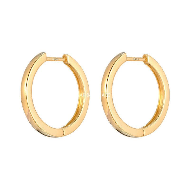 A관 - 925 은침 미니멀 심플 링 스트레이트 침 귀걸이 [EH-4169] 25.12-1