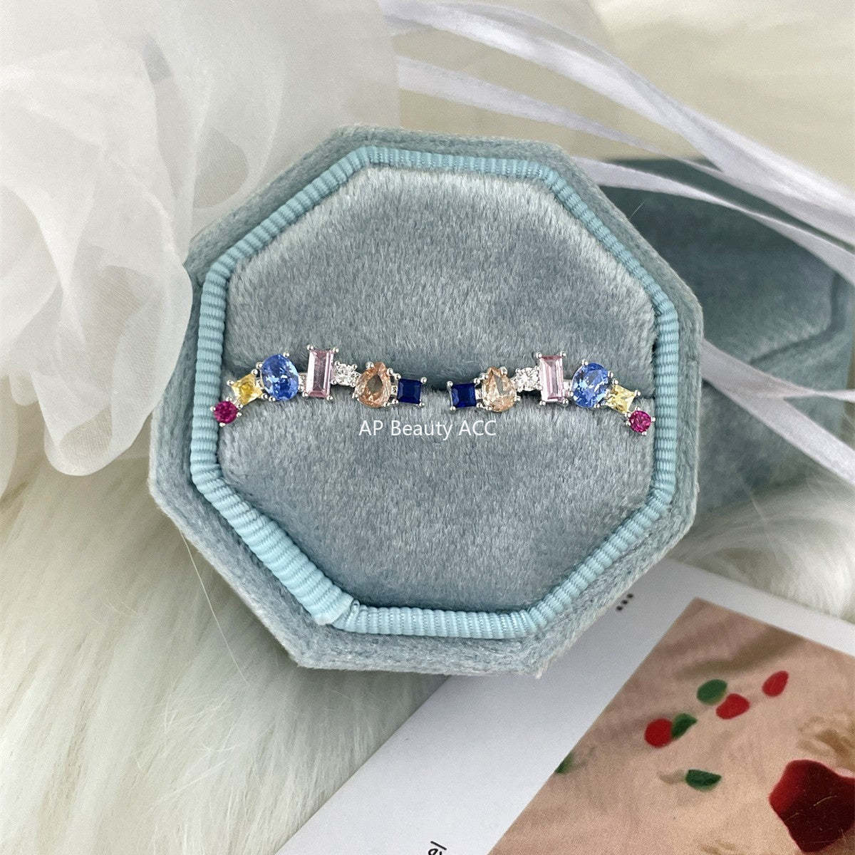 A관 - 925 은침 컬러 큐빅 디자인 귀걸이 [EH-3982] 25.09-4