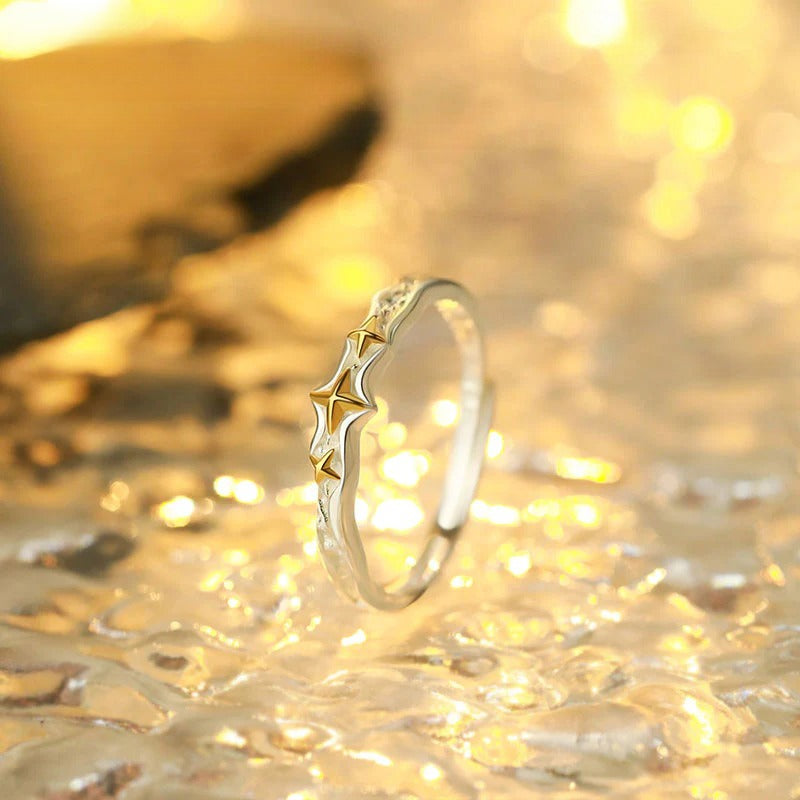 B관 - 999 실버 사각별 디자인 커플 반지 [YC3552R_1] 25.10-3