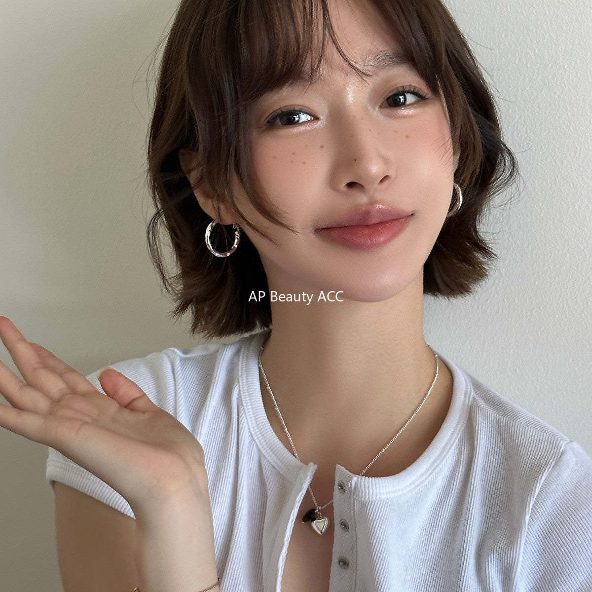 A관 - 925 은침 비정형 심플 링 귀걸이 [EH-4122] 25.12-2