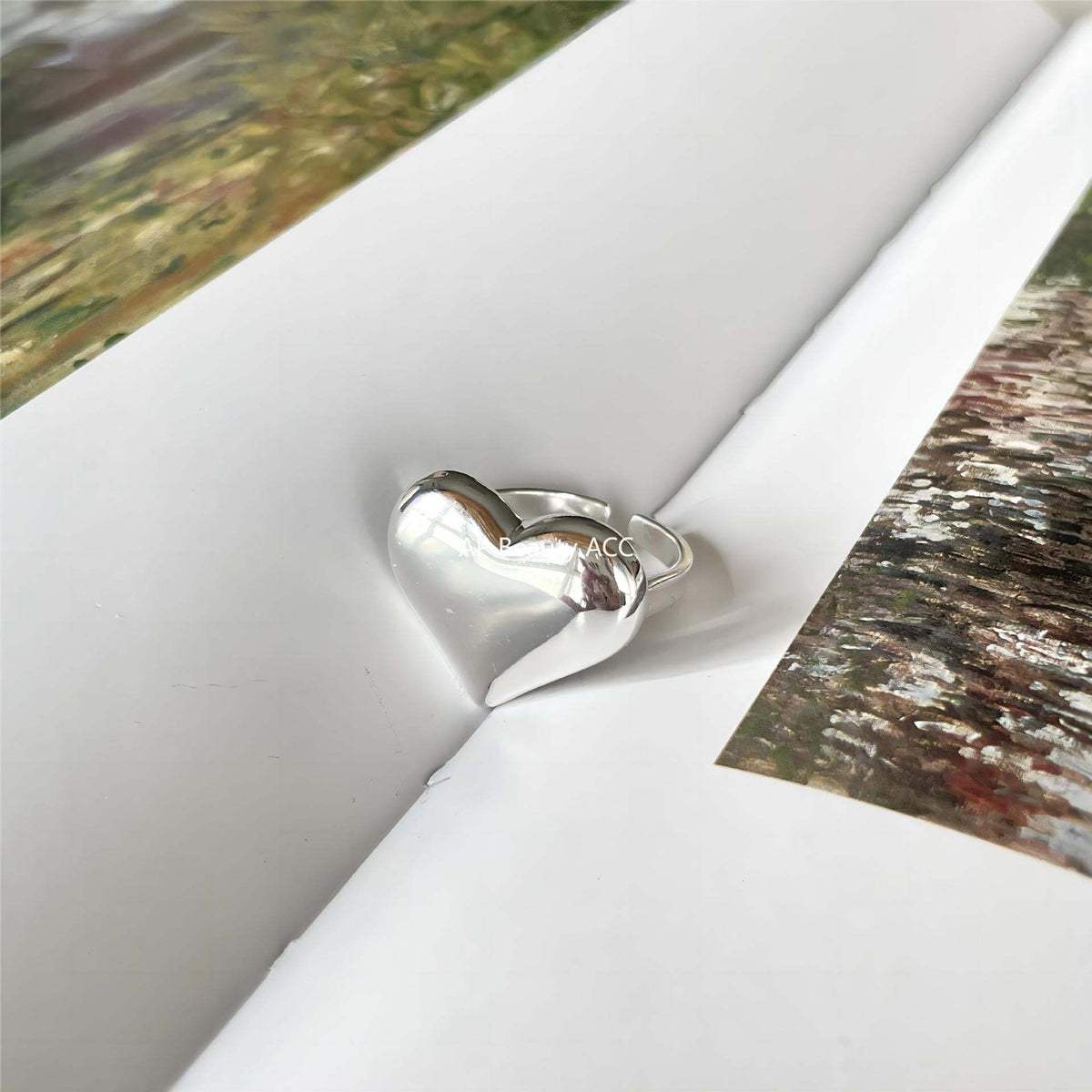 F관 - 925 실버 빅 하트 오픈형 반지 [J1901] 25.12-2